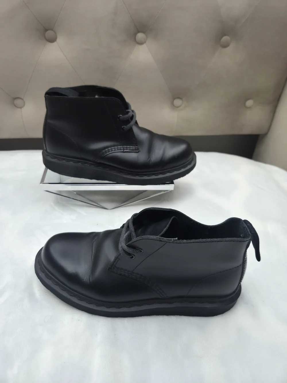 Dr. Martens Wanton Black Leather Chukka Boots Men's 7 Women's 8‎ EU 39.5